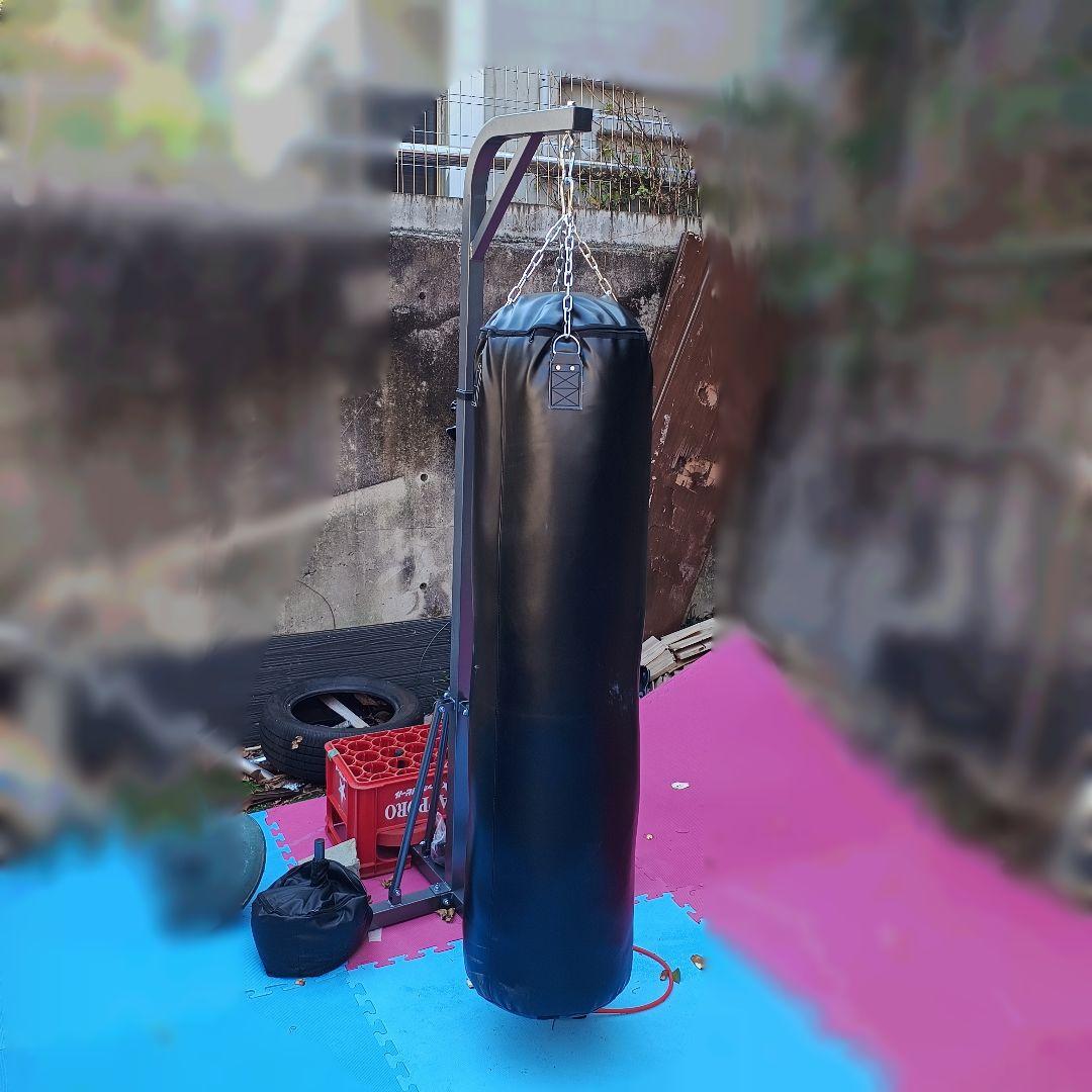 スタンド付き ブラック サンドバッグ
