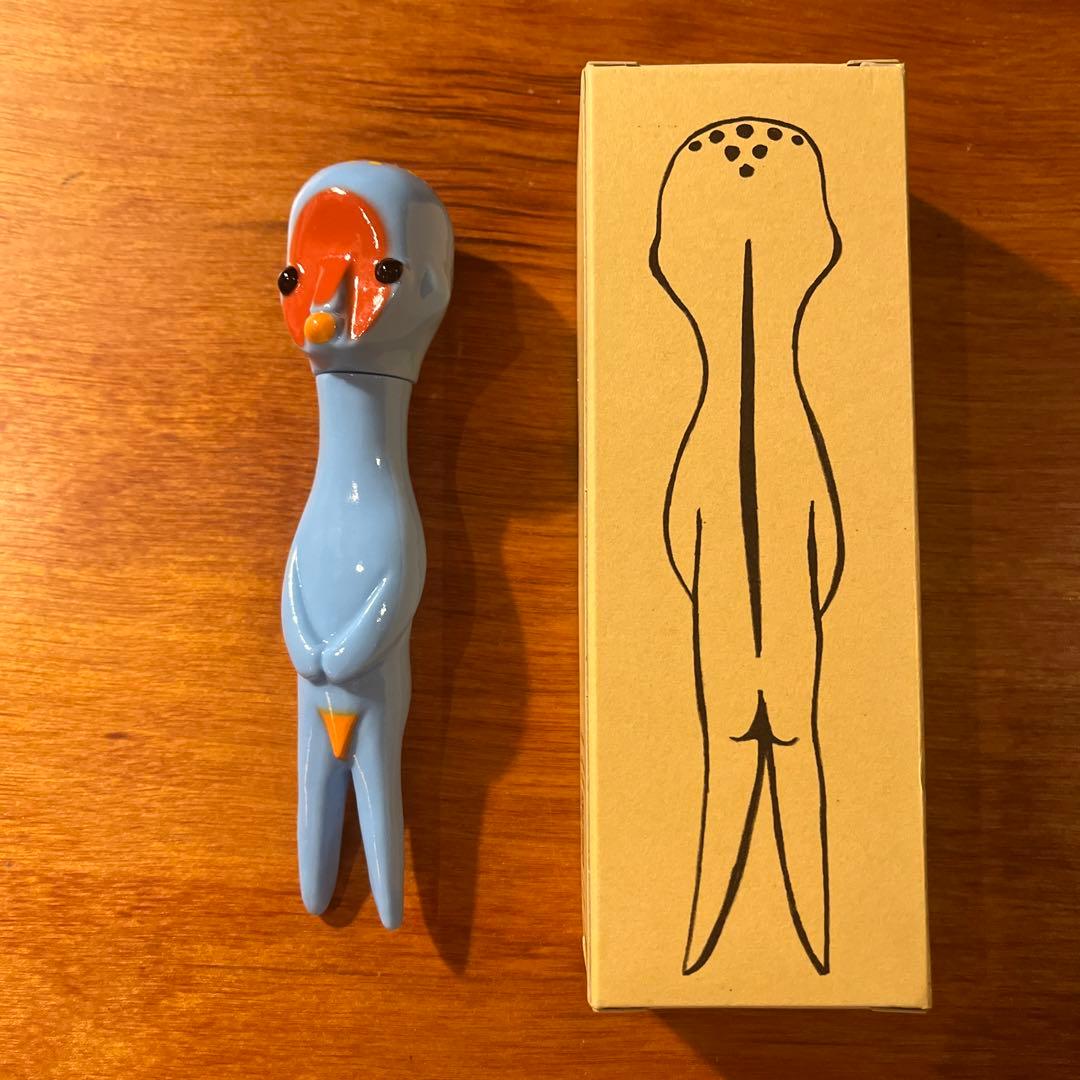 【元箱付】加藤泉　ソフビ　水色　リンデン　原美術館　2010年