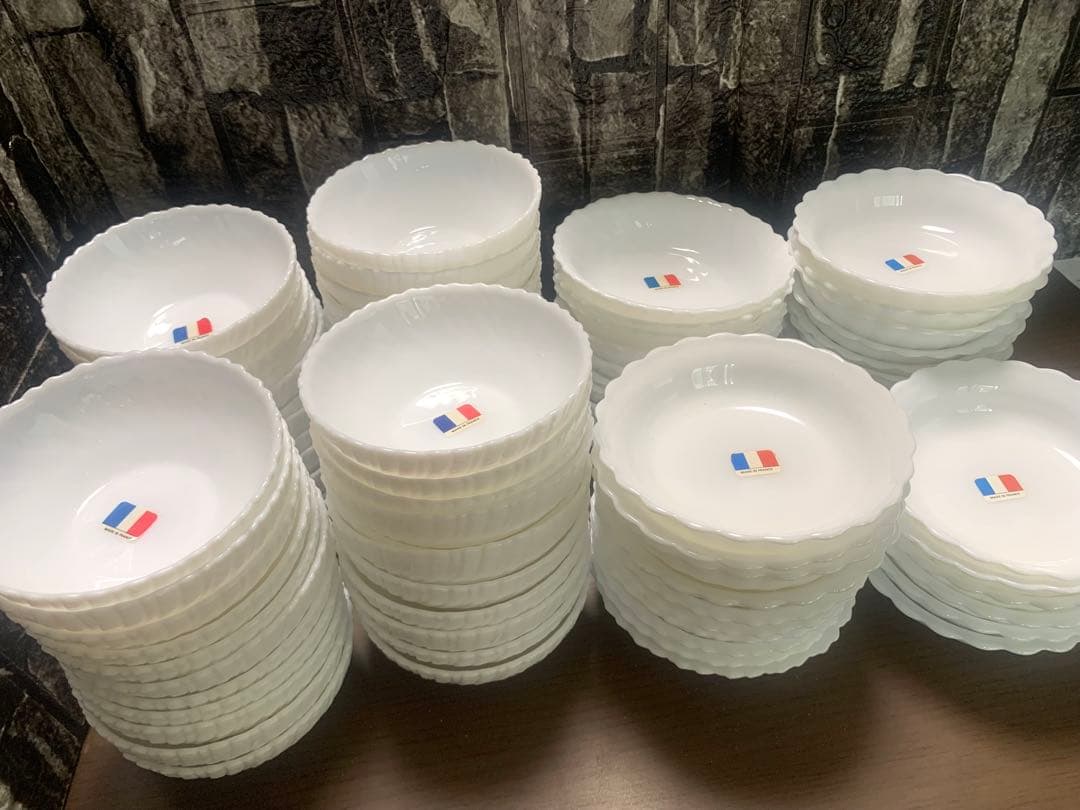 アルコパル フランス製 ミニボウル＆深皿 計80枚 未使用 大量まとめ売り