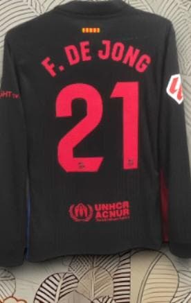 24/25 バルセロナ アウェイ 21番 フレンキー・デ・ヨング 長袖