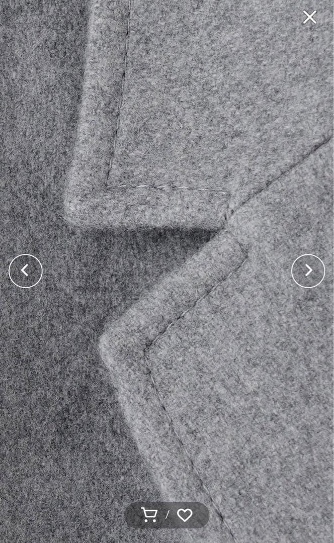 ICB 00号　軽い！ウールライトメルトン チェスターコート