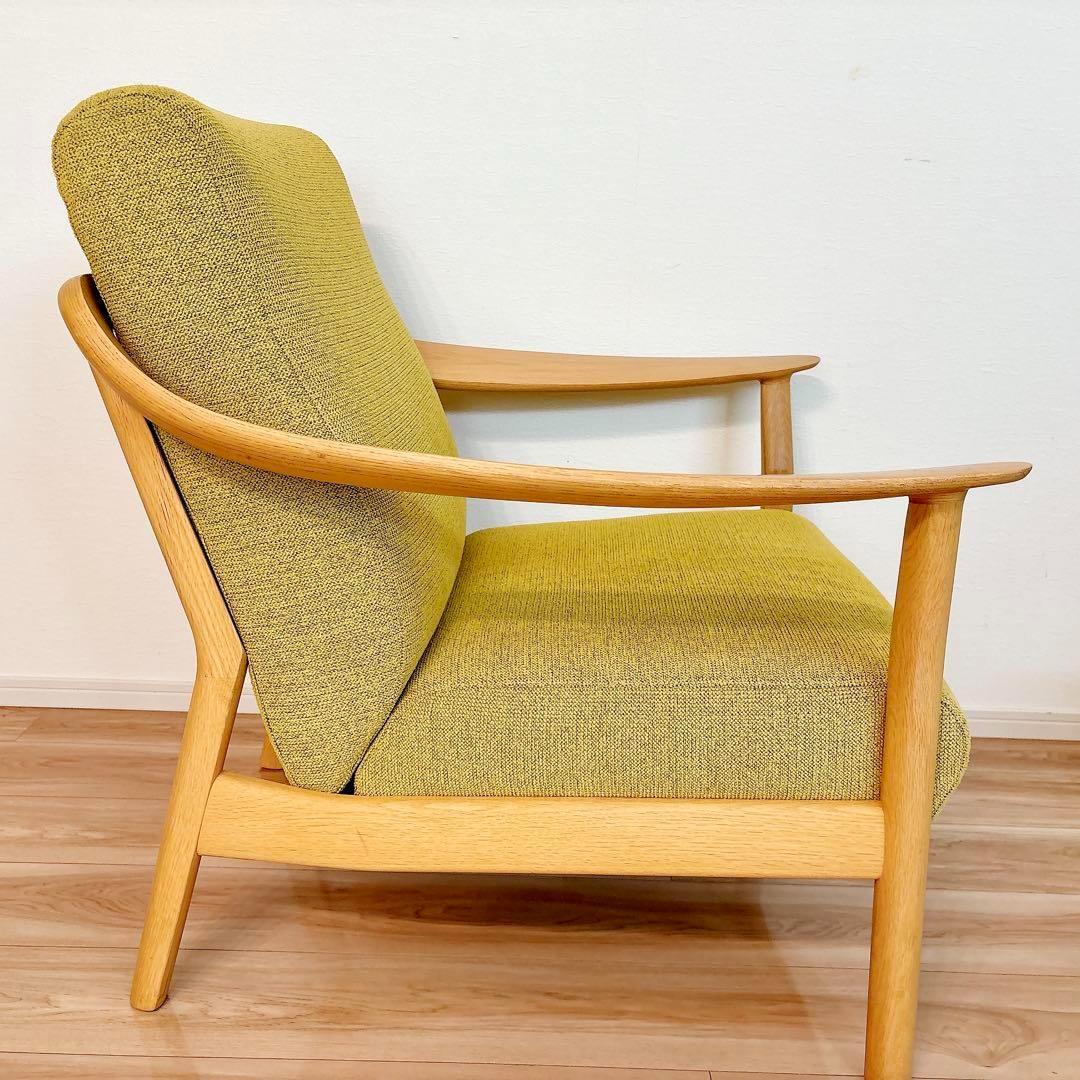 ✨美品✨ カリモク 1人掛け ソファ WW5700 ウォールナット ナチュラル