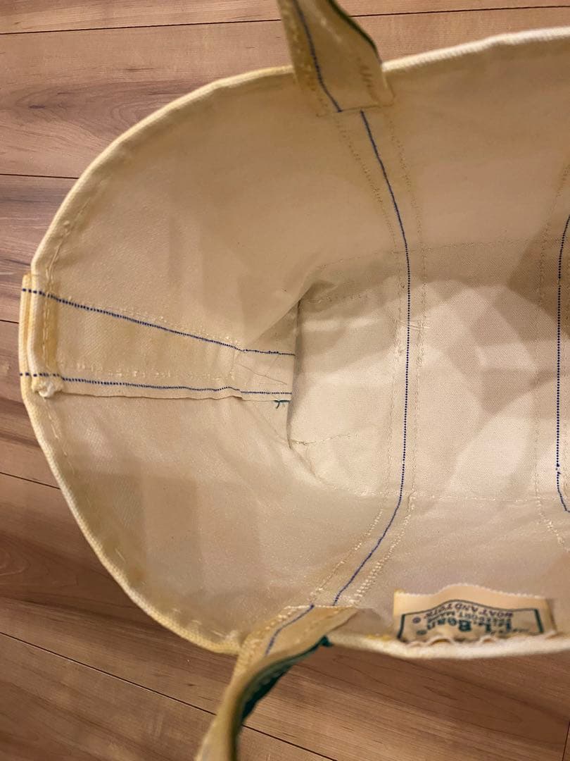 80s エルエルビーン　トートバッグ　2色ギザタグ　グリーン　M 美品