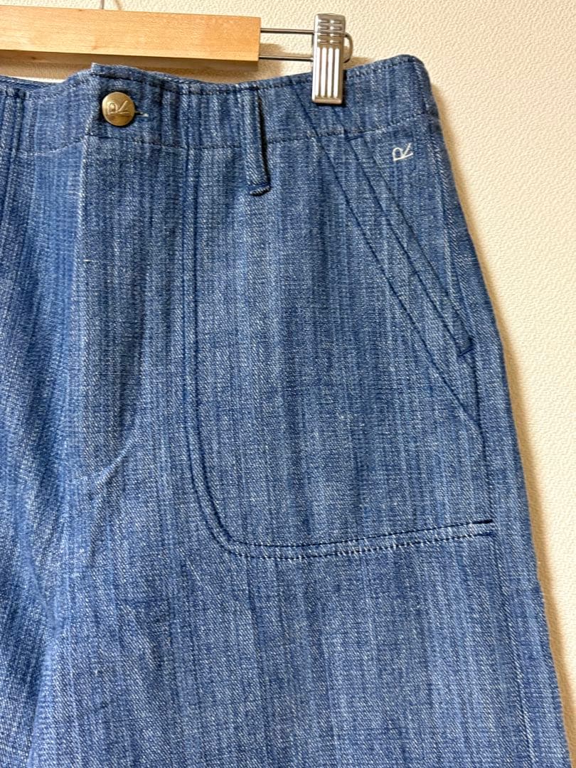 kuma kuma⭐︎45R カディデニムペインターパンツ