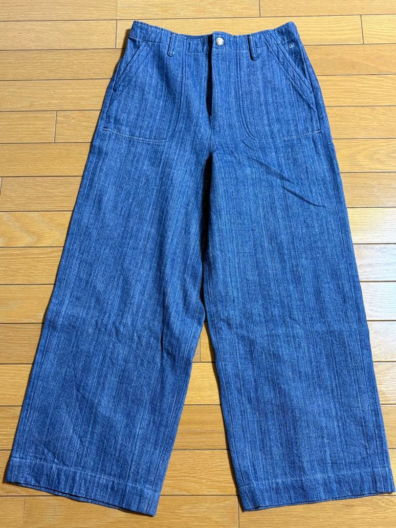 kuma kuma⭐︎45R カディデニムペインターパンツ