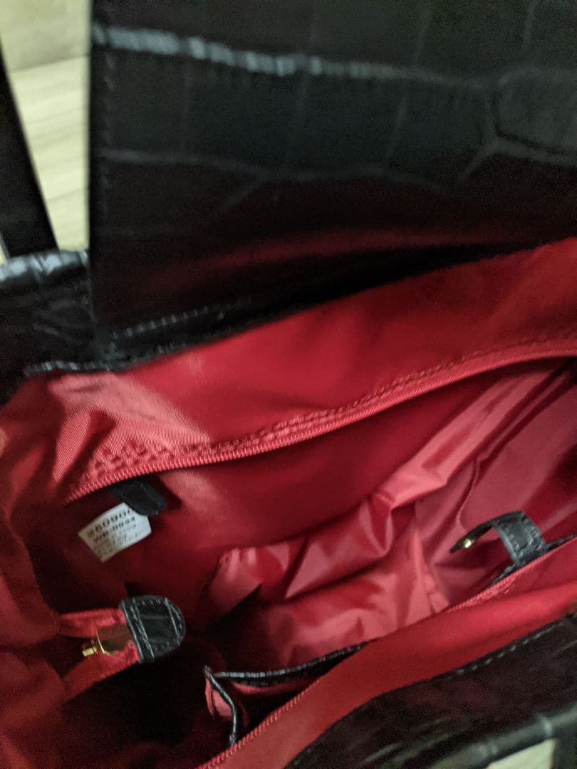 未使用品【SWANY】スワニーキャリーバッグ　クロコ型押し 高級