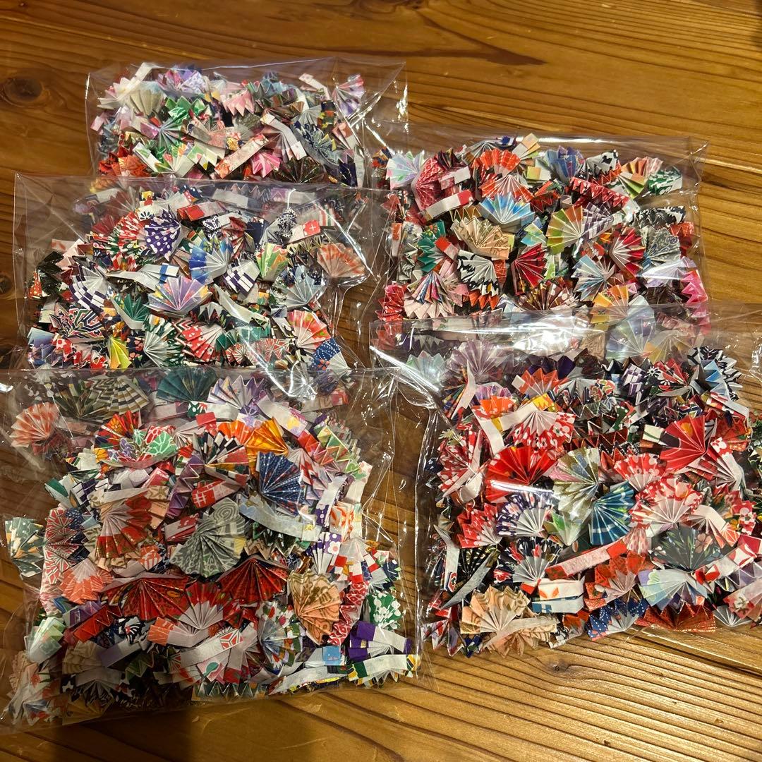 【マロン】1月分　和柄和紙の扇子　1000個