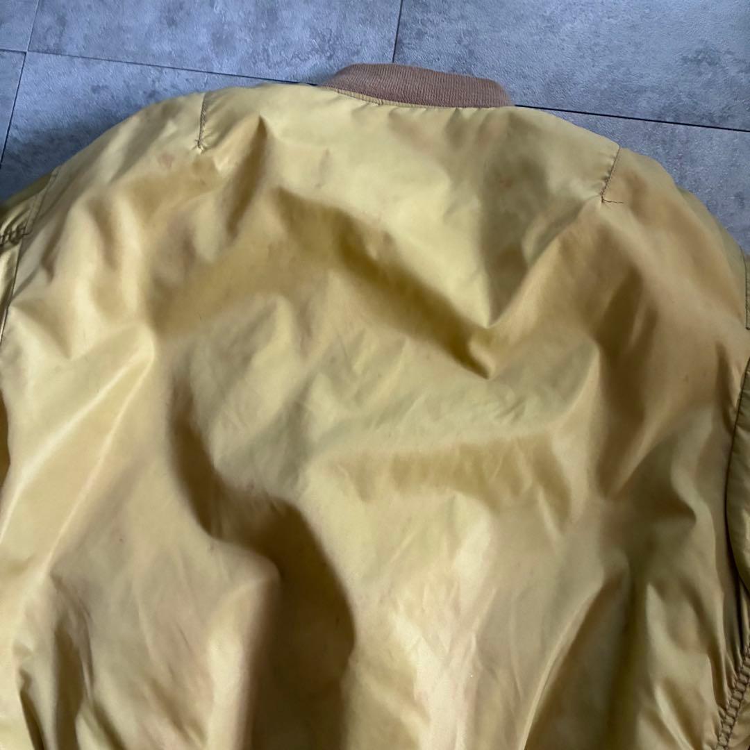 90-00s old design MA-1 フライトジャケット サンフェード