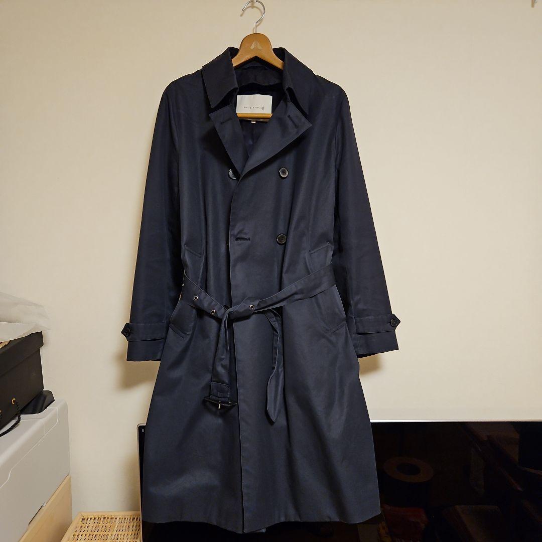 【たつ】英国製マッキントッシュ　トレンチコート　ネイビー38定価約22万円