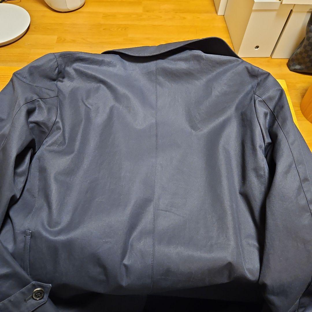 【たつ】英国製マッキントッシュ　トレンチコート　ネイビー38定価約22万円