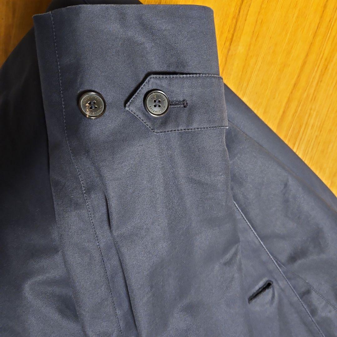 【たつ】英国製マッキントッシュ　トレンチコート　ネイビー38定価約22万円