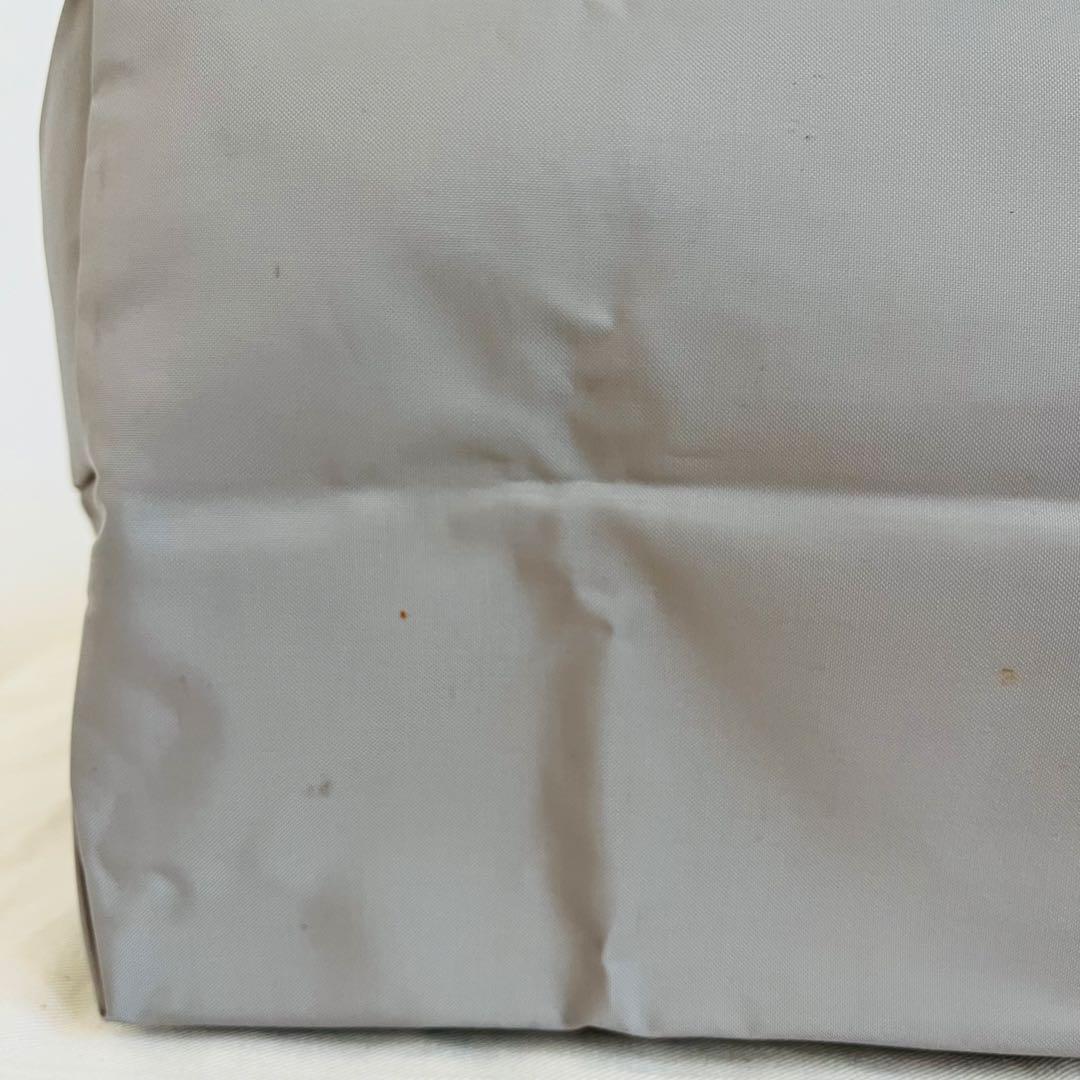 【美品】ロンシャン プリアージュ グレー ボストンバッグ 旅行 正規店カード