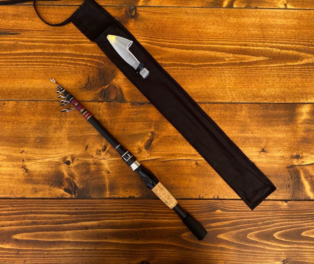 8ft 240cm カスタムロッド　テレスコロッド　スピニング　ハンドメイド