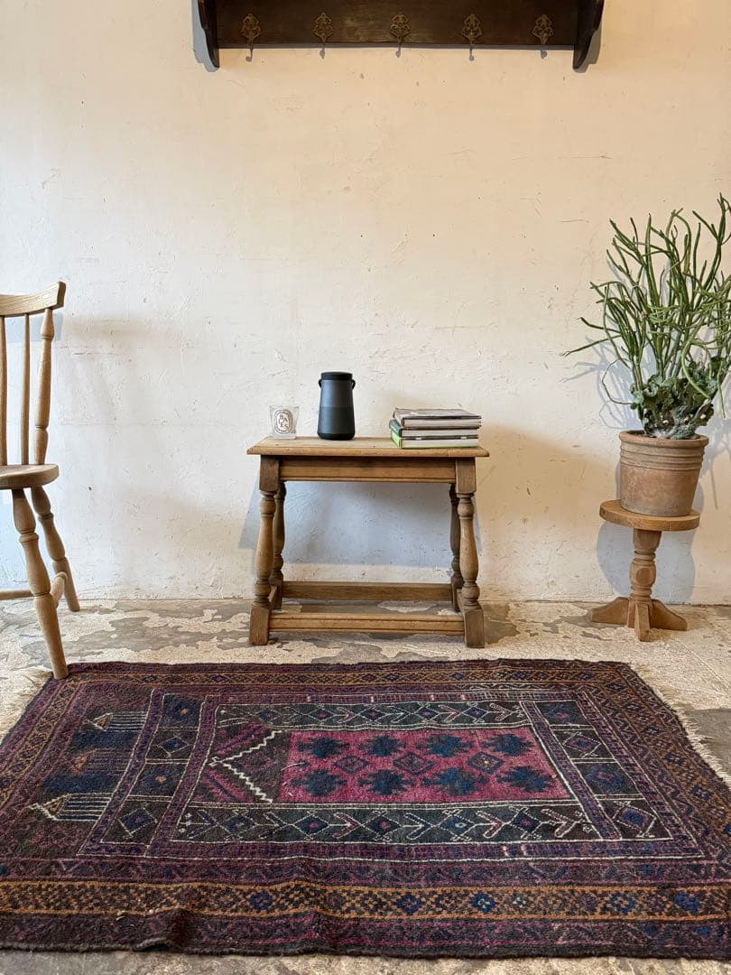 ビンテージ　スツール　サイドテーブル ベッドサイドテーブル　　剥離