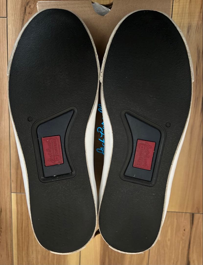 廃盤 コンバース ジャックパーセル レザー ブラック 26cm 箱付き 紐未使用