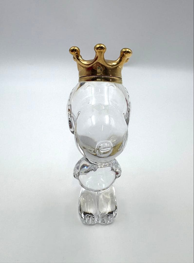 Baccarat バカラ　キングスヌーピー 王冠　クリスタル　置物　箱付