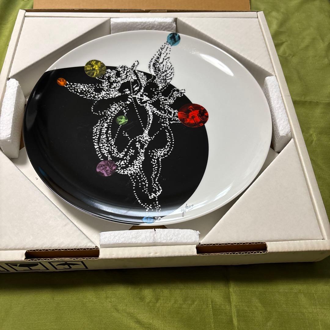 天使が集う、パーティ・プレート　　大皿　森永製菓100周年記念　横尾忠則