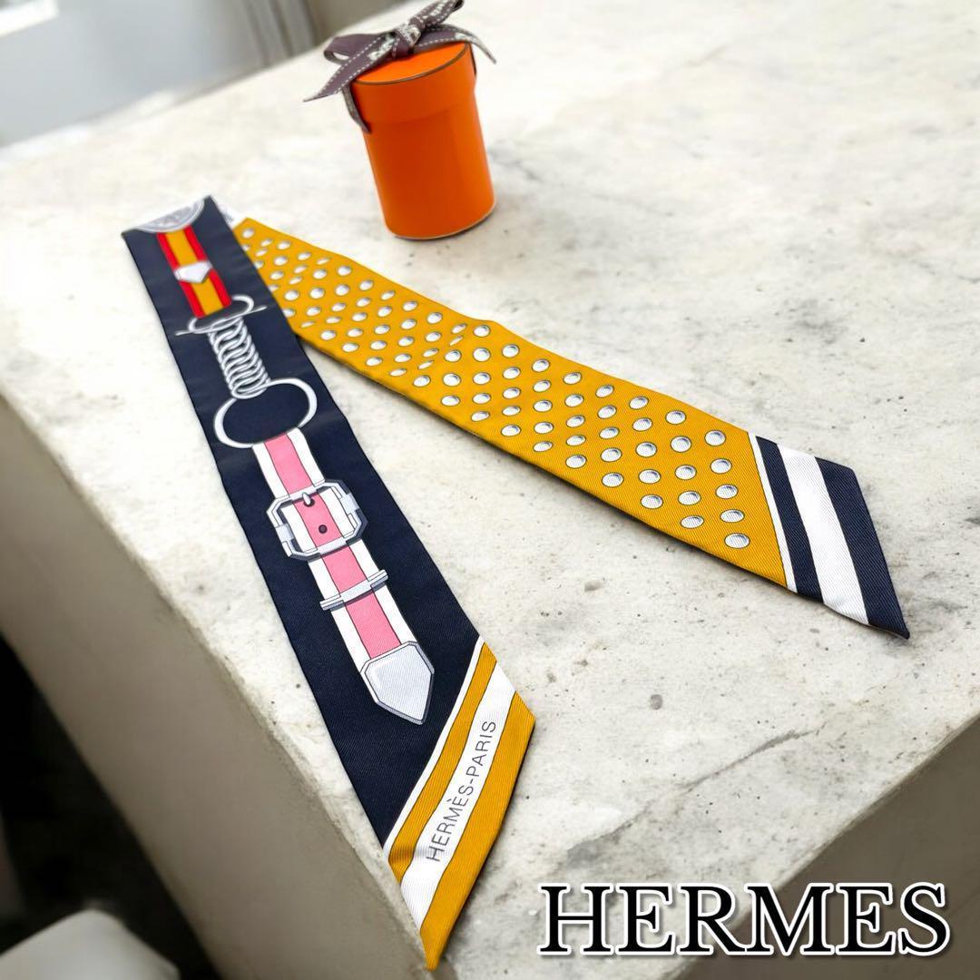 未使用品✨HERMES エルメス ツイリースカーフ グラン・トゥラララ シルク