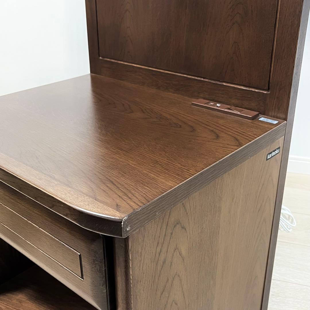 (て50)コンセント付き karimoku カリモク ナイトテーブル サイド