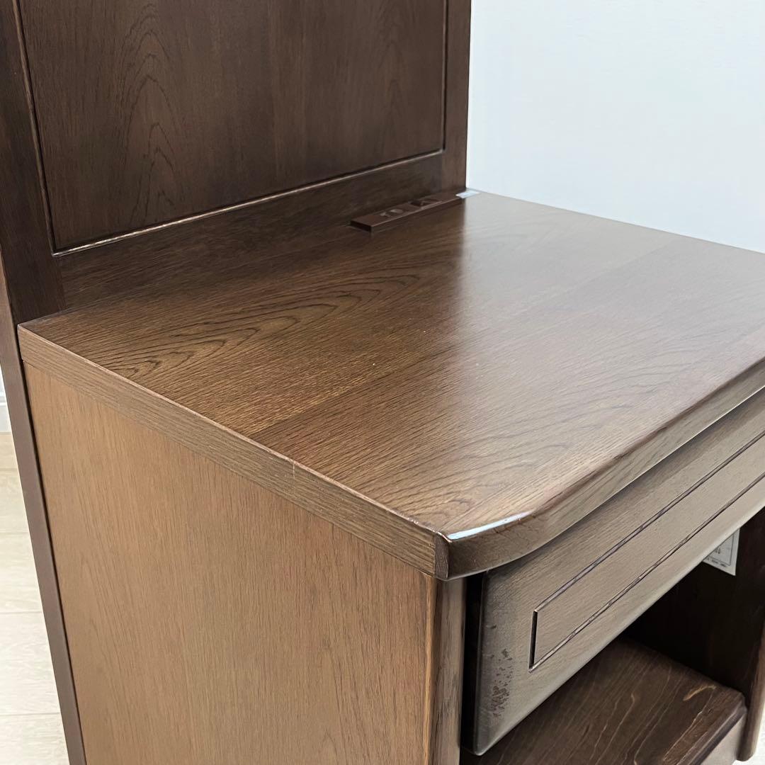 (て50)コンセント付き karimoku カリモク ナイトテーブル サイド