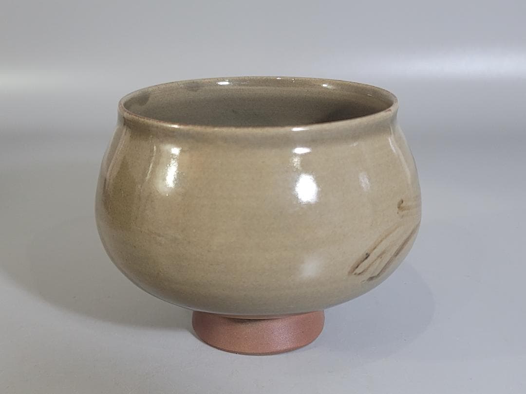 茶道具 虫明焼 むしあけ 鈴紋 茶碗 古美術 DT168