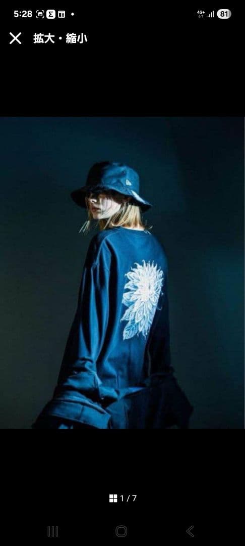 希少！yohji yamamoto × ニューエラ 長袖カットソー　ダリア柄