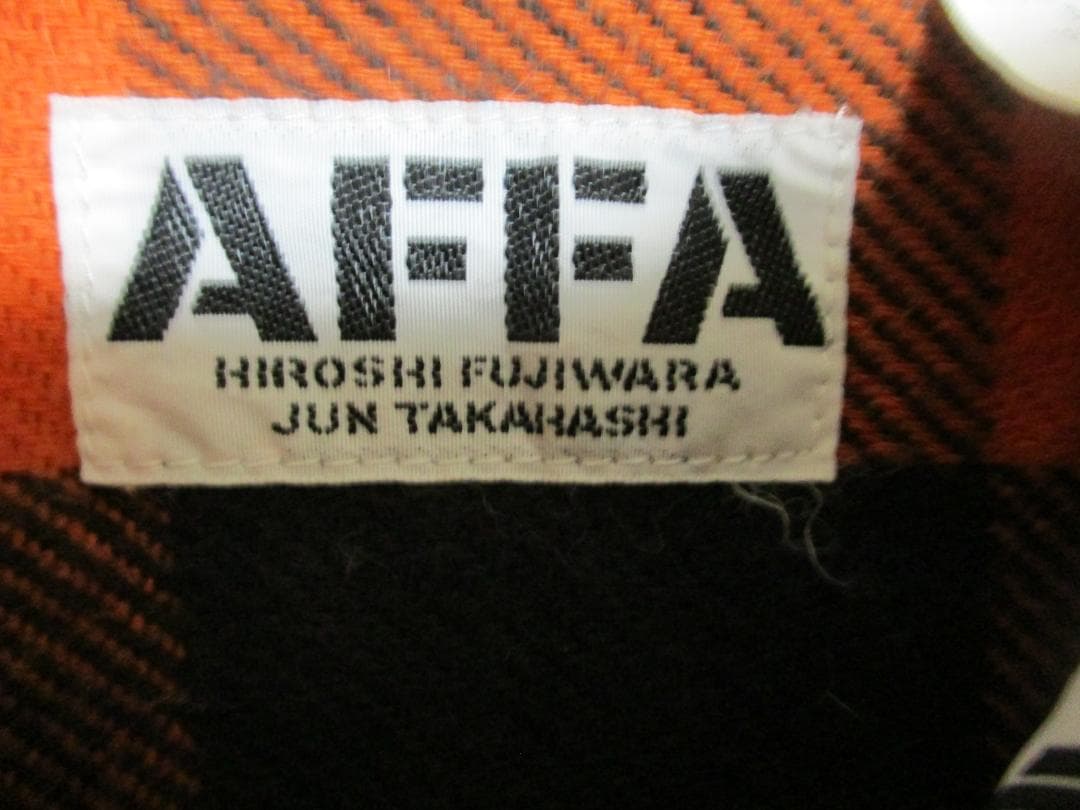 AFFA 思想家 ネルシャツ マルクス オレンジ×ブラック ｌサイズ 激レア