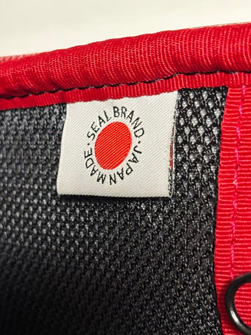 ⭐️値下げ　SEAL モバイラーズボディバッグ　レッド×グレー
