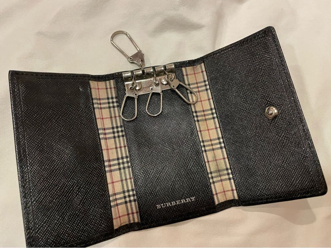 バーバリー ブラック レザー 財布 名刺入れ キーケース 3点セット