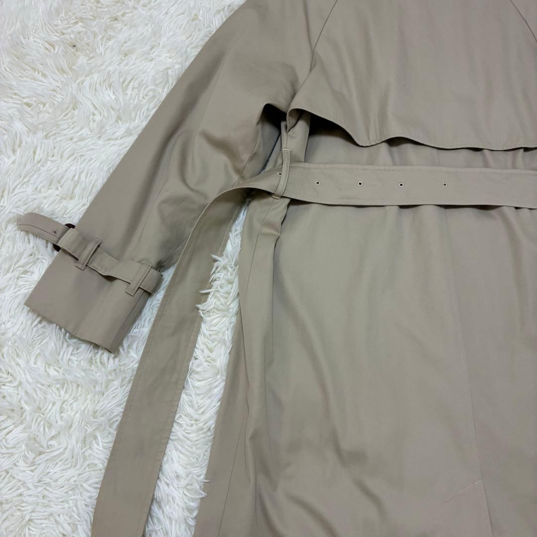 (美品)Aquascutum　トレンチコート　イングランド製　ベルト付　ベージュ