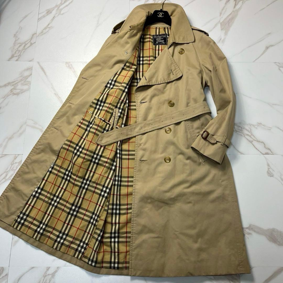 着丈115✨️美品 バーバリー トレンチコート ベルト付き ベージュ