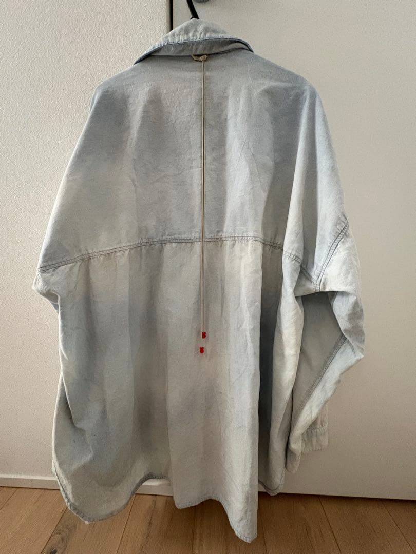 トップス ANCELLM AGING CHAMBRAY LONG SHIRT