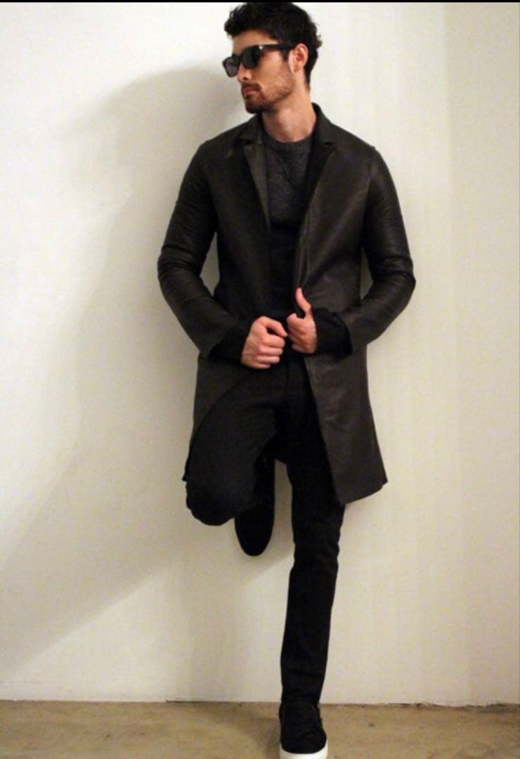 wjk レザージャケット　チェスターコート　メンズコート