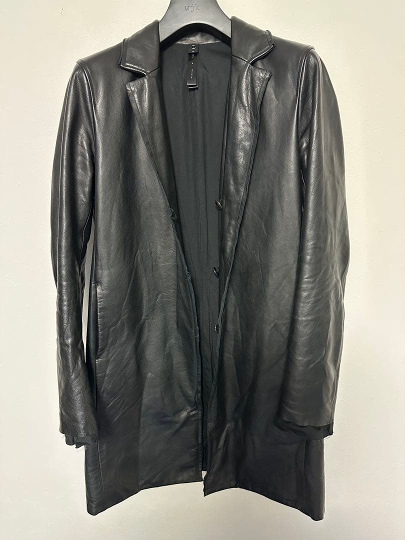 wjk レザージャケット　チェスターコート　メンズコート