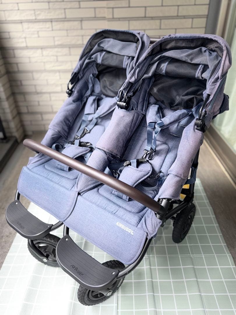 【クリーニング済】エアバギー ココダブルEX　フロムバース　アースブルー