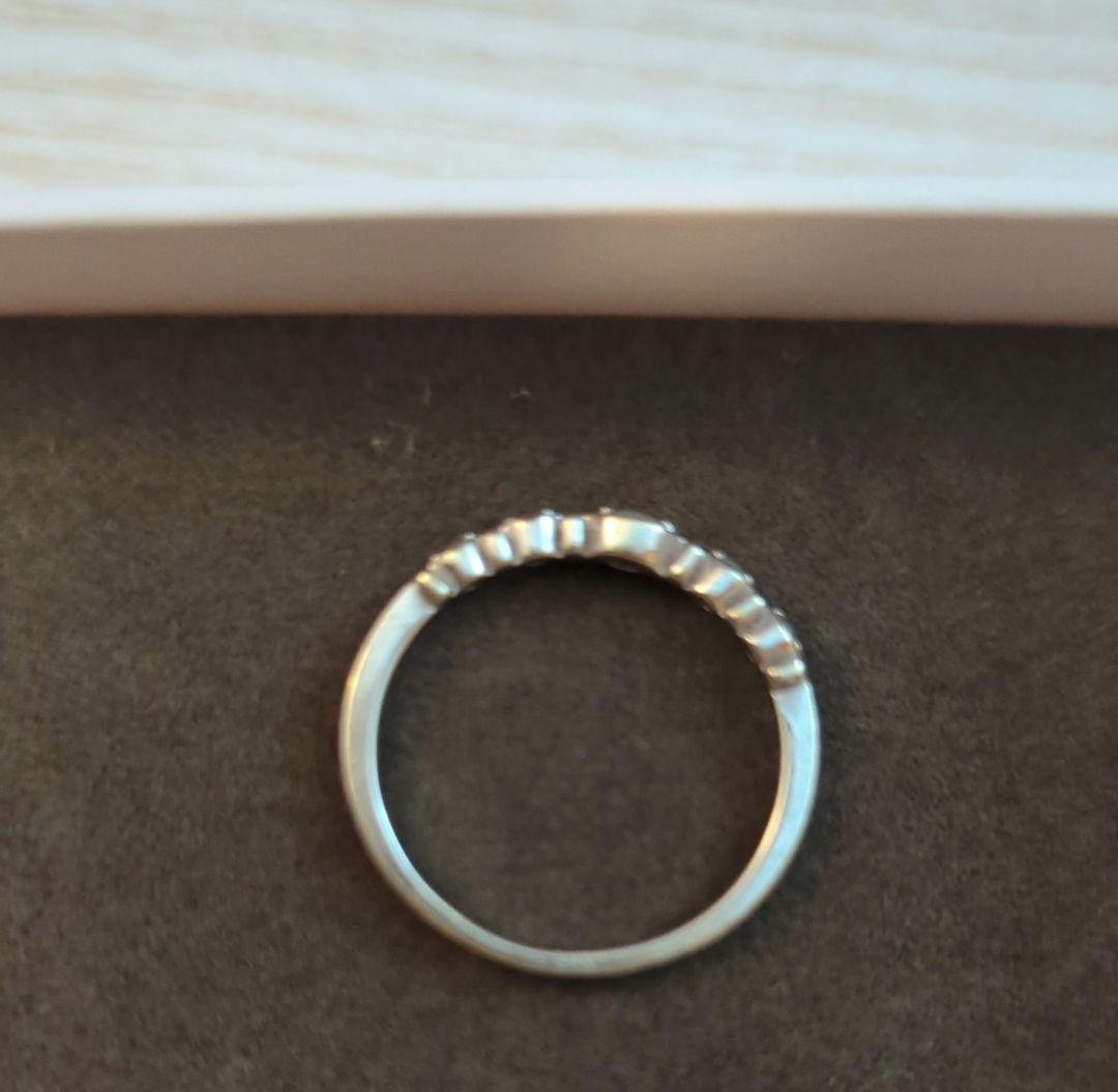 よしみ様10金ティアラリング13号　 天然石✦トパーズ✦ホワイトゴールド