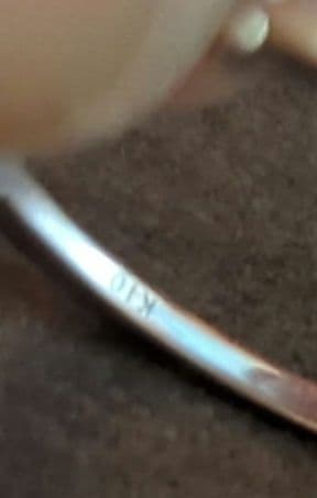 よしみ様10金ティアラリング13号　 天然石✦トパーズ✦ホワイトゴールド