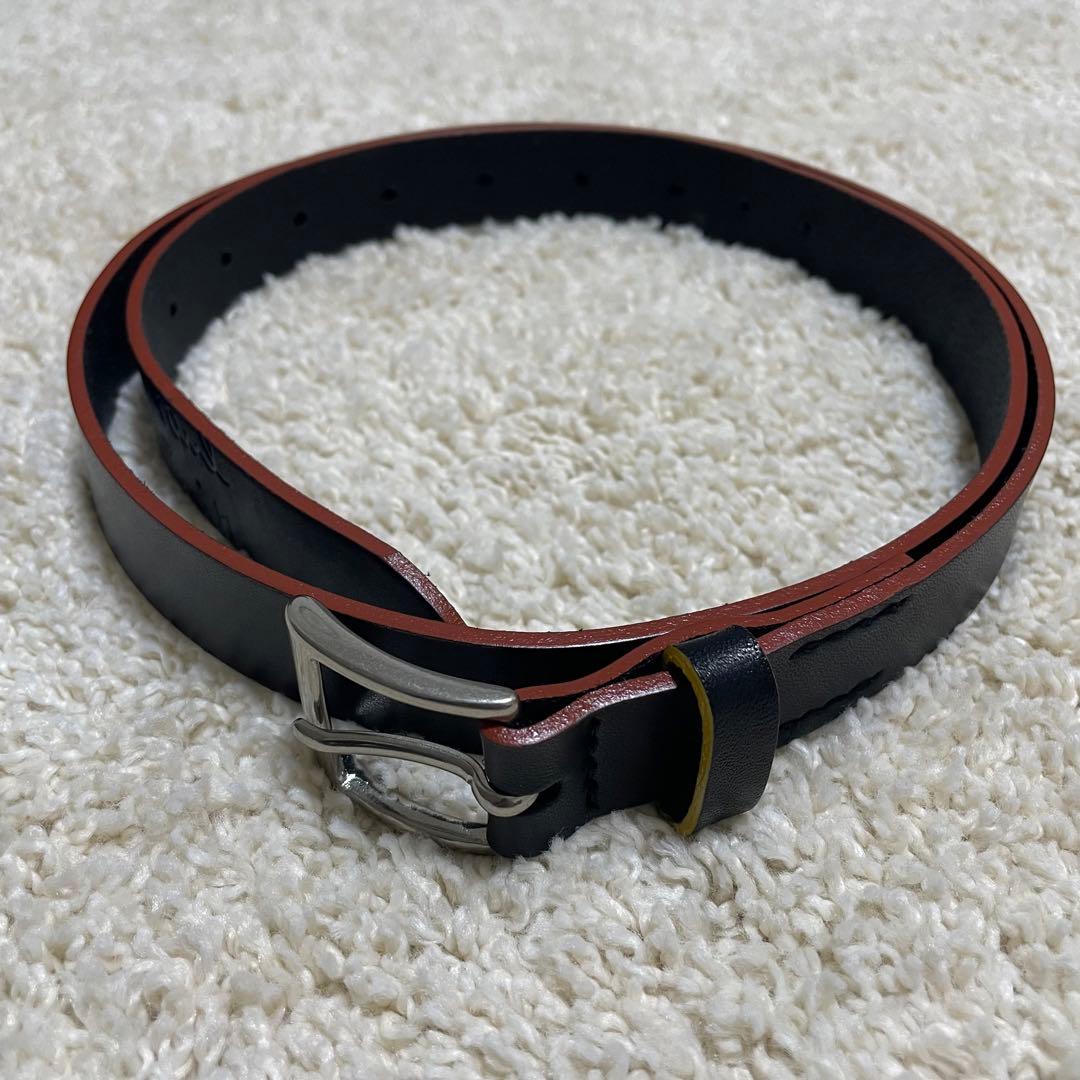 ほぼ未使用！ポールスミス　カラードエッジ　ベルト　スリム