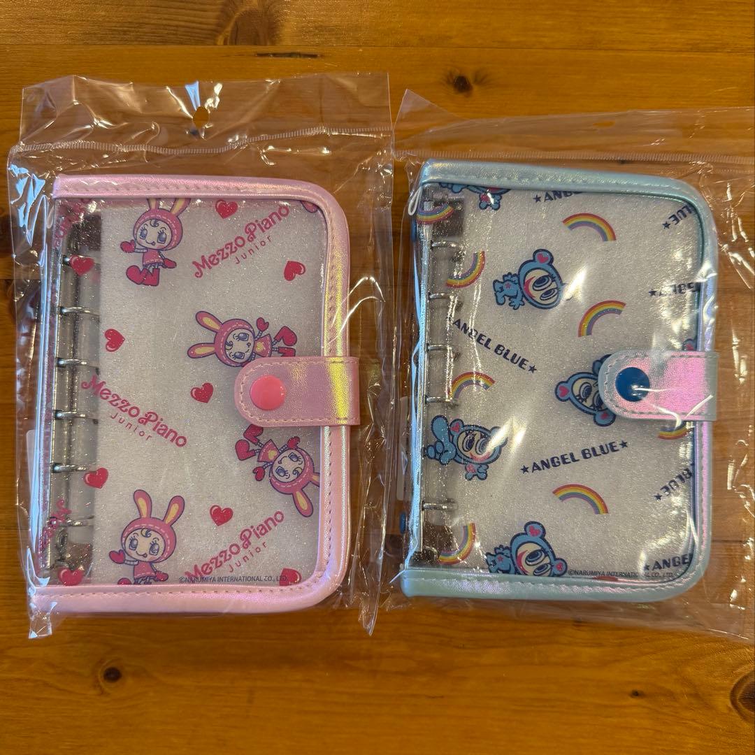 ナルミヤカフェ　エンジェルブルー　メゾピアノ　ベリエ　シール帳　シールバインダー