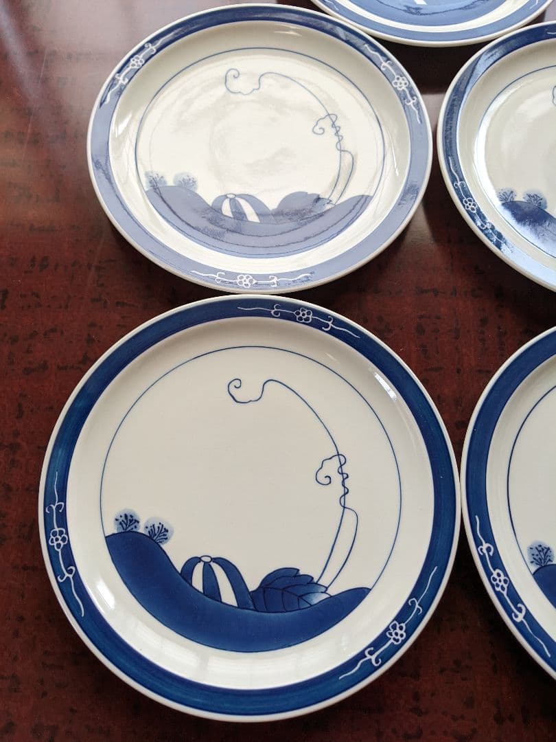 伊万里鍋島焼魯山窯の皿　5枚