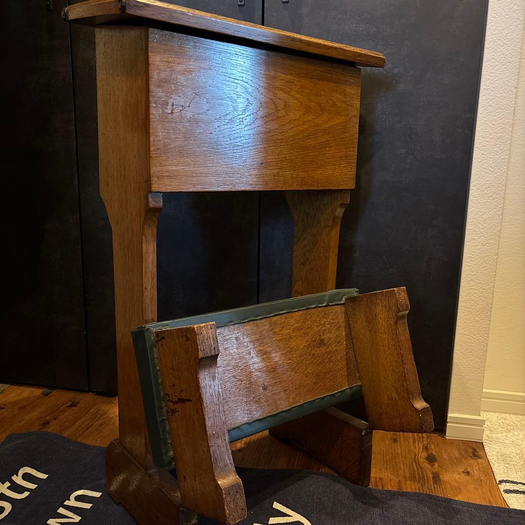 アンティーク　教会　祈祷台　イギリス