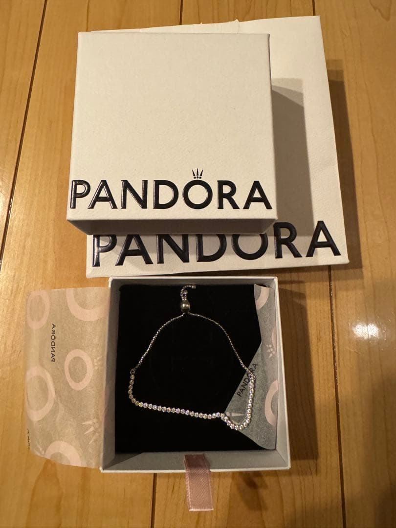 アクセサリー PANDORA Sparkling Slider Tennis Bracelet