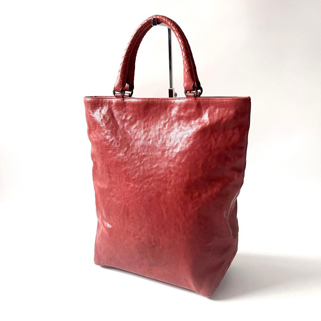 ⭐️SALE⭐ボッテガヴェネタ　トートバッグ　ブラウン　レンガ色　レザー