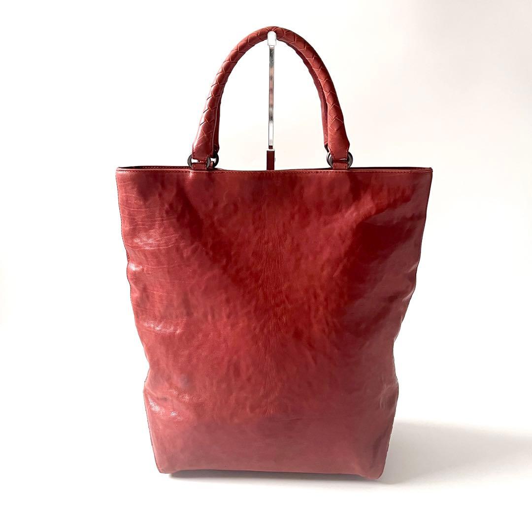 ⭐️SALE⭐ボッテガヴェネタ　トートバッグ　ブラウン　レンガ色　レザー