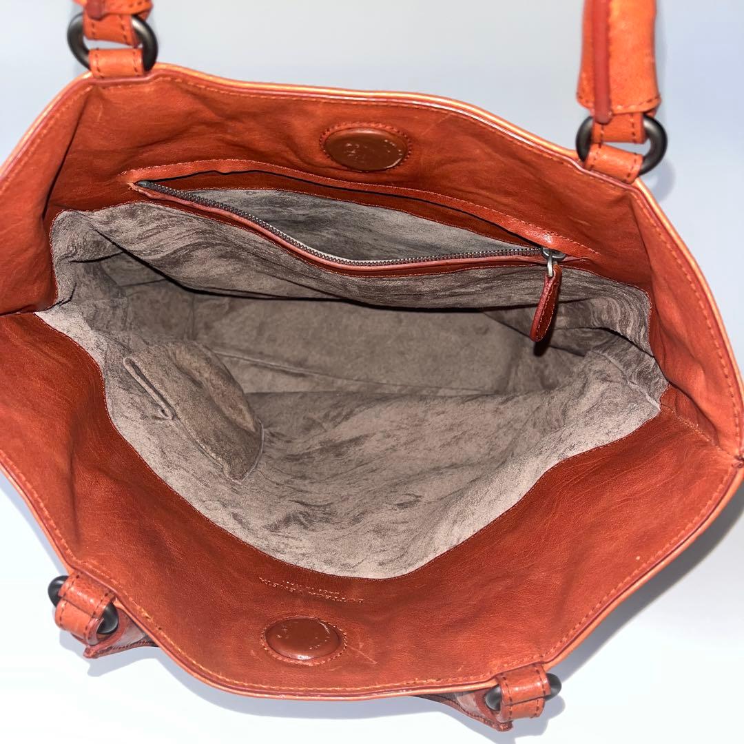 ⭐️SALE⭐ボッテガヴェネタ　トートバッグ　ブラウン　レンガ色　レザー