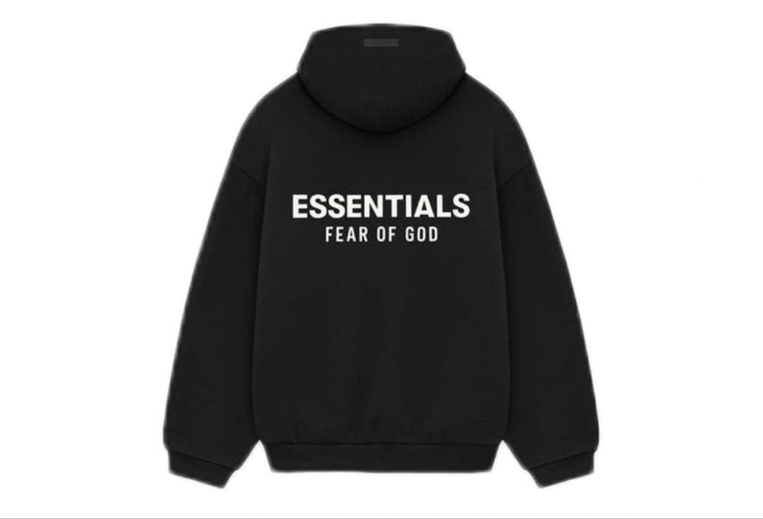 ESSENTIALS FEAR OF GOD ブラックフーディ