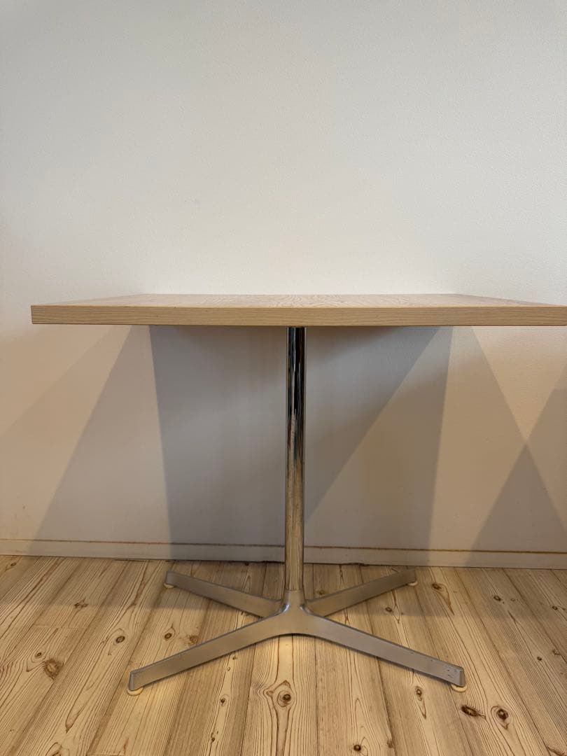 カフェ 長方形テーブル 60×80cm高さ75cm 1本脚 業務用③