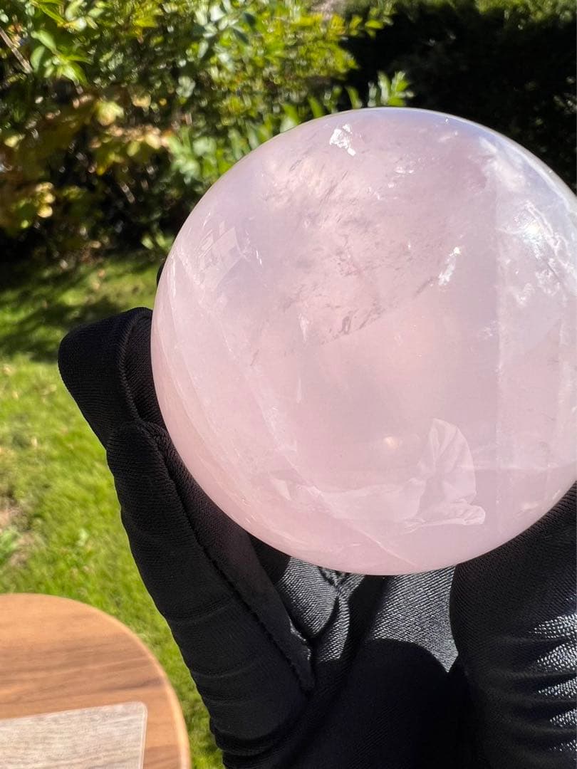 A199 ローズクォーツ丸玉　約56.7mm