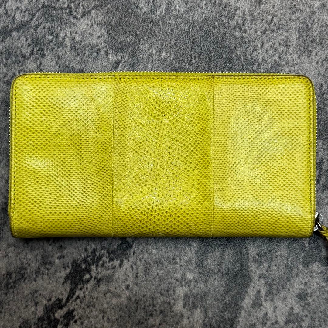 希少 極美品✨バレンシアガ エブリデイ リザード レザー ラウンドファスナー