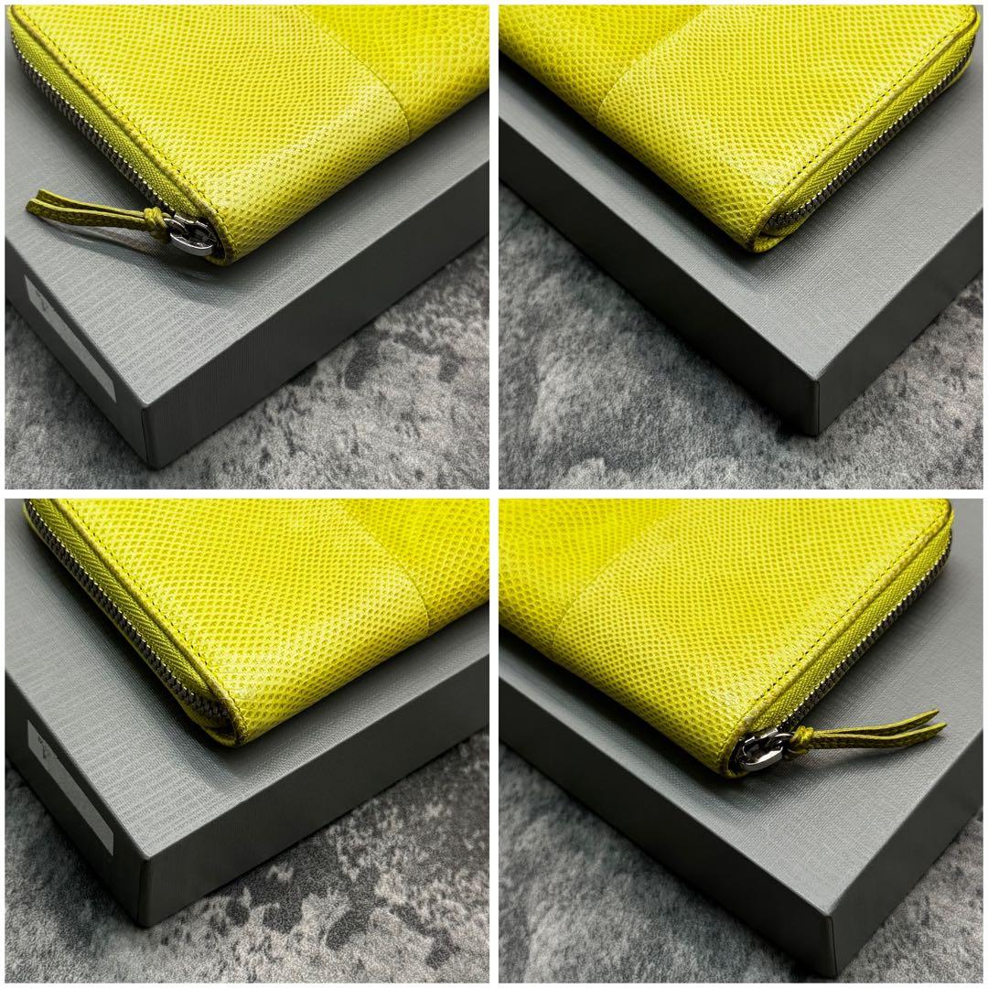 希少 極美品✨バレンシアガ エブリデイ リザード レザー ラウンドファスナー